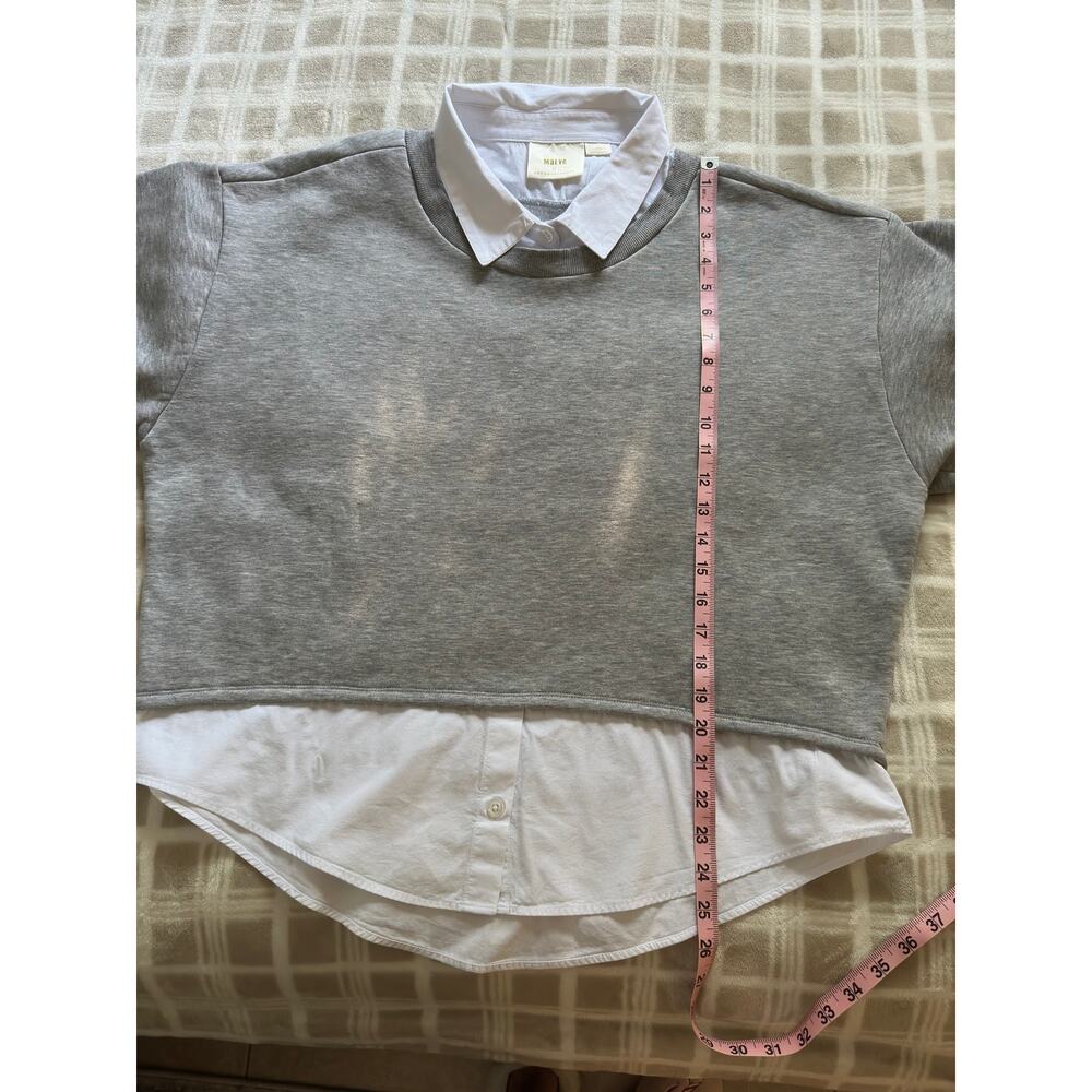 Maeve Anthropologie Layered Twofer Sweater Womens Large L - Picture 5 of 10
